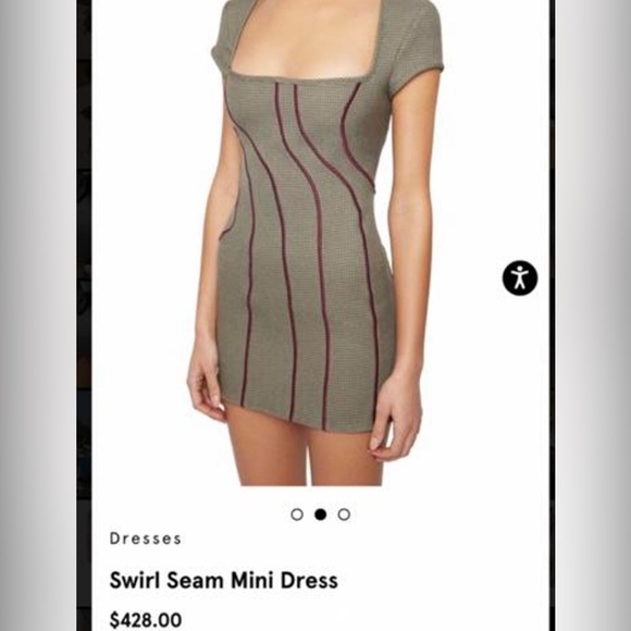 DANIELLE GUIZIO SWIRL SEAM DRESS - Picture 2 of 2